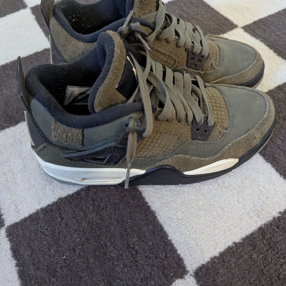 Jordan Kids Olive and Black Sneakers